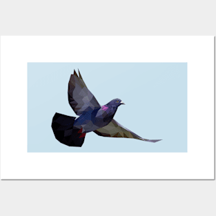 Low Poly Pigeon Posters and Art